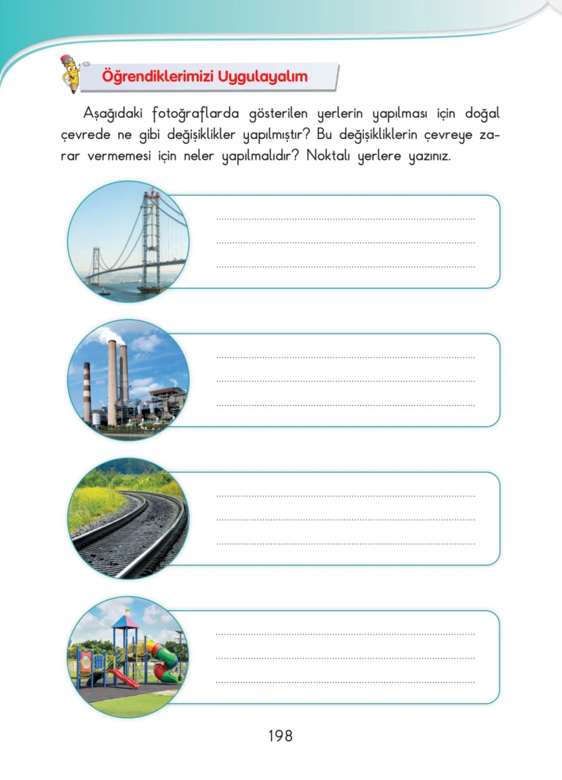3. Sınıf Hayat Bilgisi Ders Kitabı Cevapları SDR İpekyolu Yayınları Sayfa 198