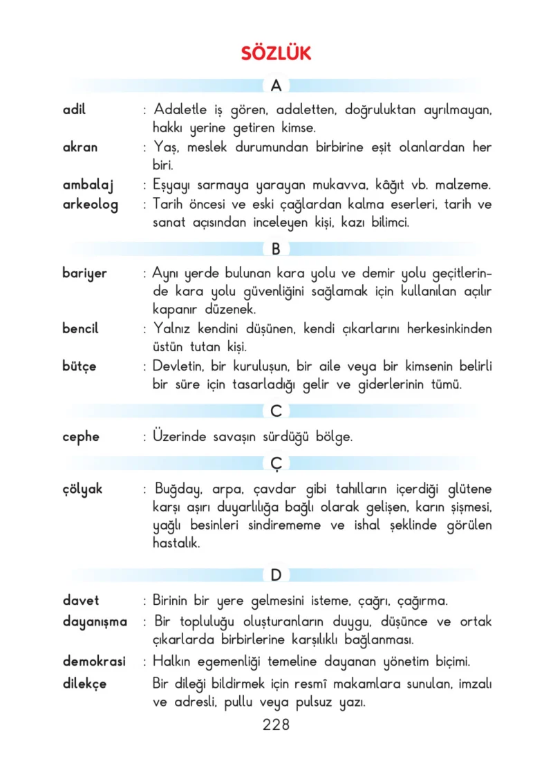 3. Sınıf Hayat Bilgisi Ders Kitabı Cevapları SDR İpekyolu Yayınları Sayfa 228