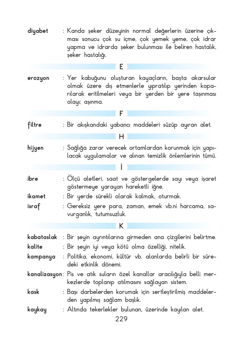3. Sınıf Hayat Bilgisi Ders Kitabı Cevapları SDR İpekyolu Yayınları Sayfa 229