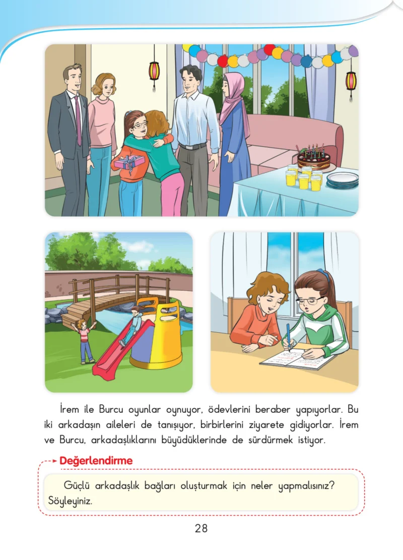 3. Sınıf Hayat Bilgisi Ders Kitabı Cevapları SDR İpekyolu Yayınları Sayfa 28