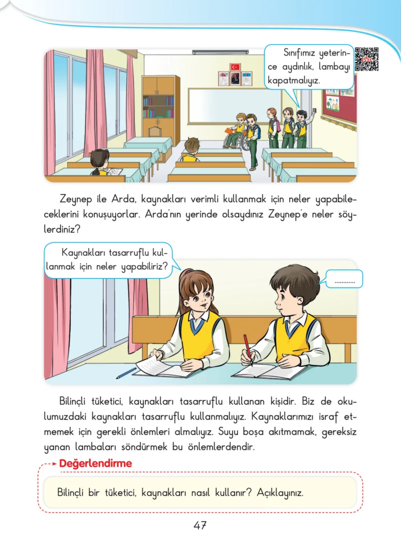 3. Sınıf Hayat Bilgisi Ders Kitabı Cevapları SDR İpekyolu Yayınları Sayfa 47