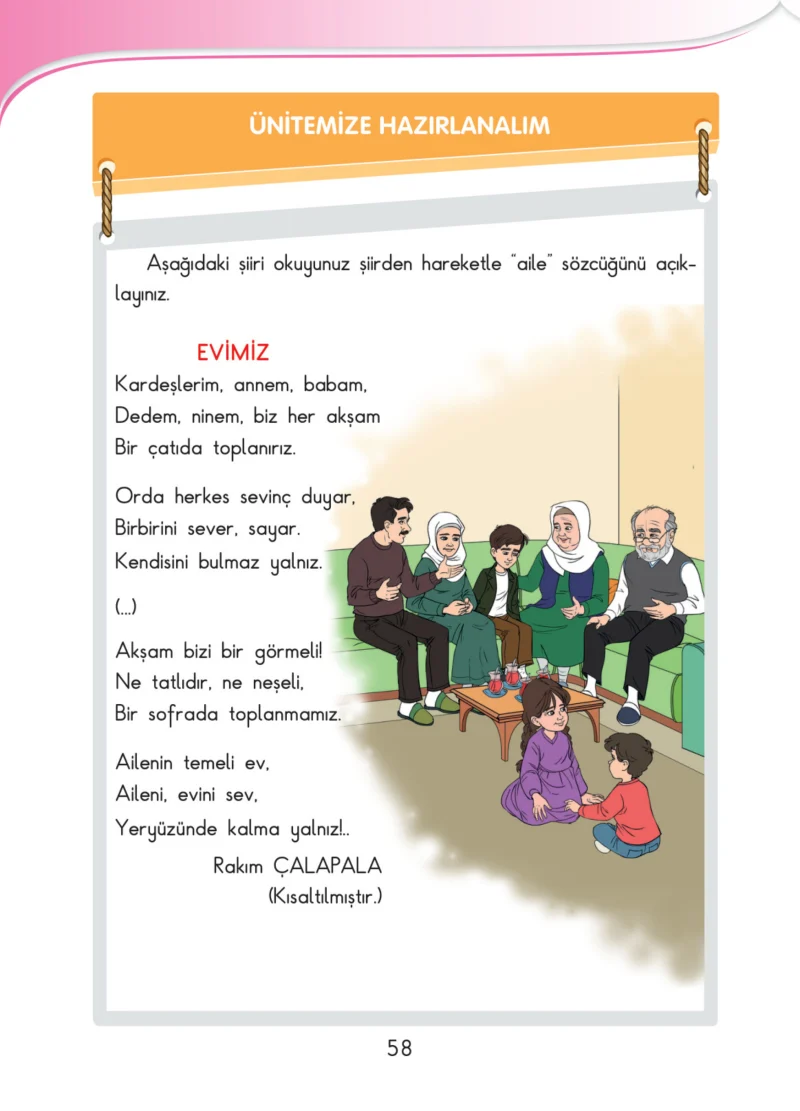 3. Sınıf Hayat Bilgisi Ders Kitabı Cevapları SDR İpekyolu Yayınları Sayfa 58