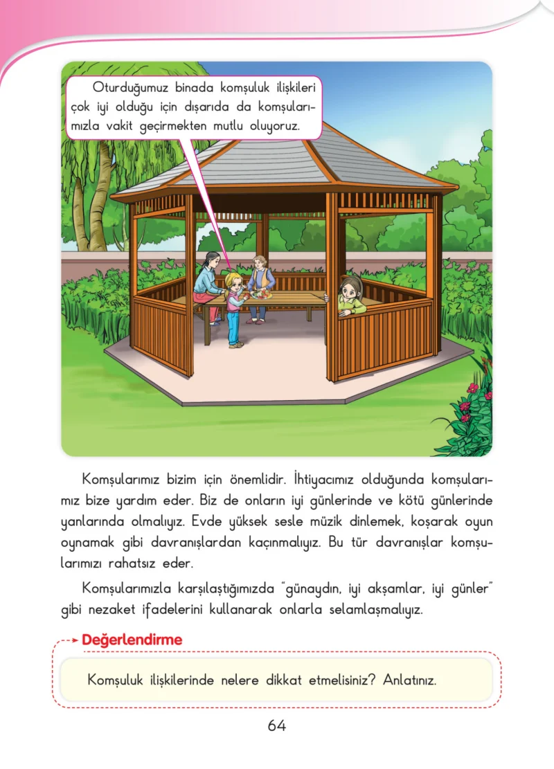 3. Sınıf Hayat Bilgisi Ders Kitabı Cevapları SDR İpekyolu Yayınları Sayfa 64