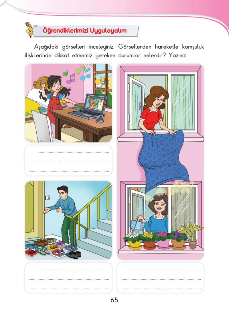 3. Sınıf Hayat Bilgisi Ders Kitabı Cevapları SDR İpekyolu Yayınları Sayfa 65