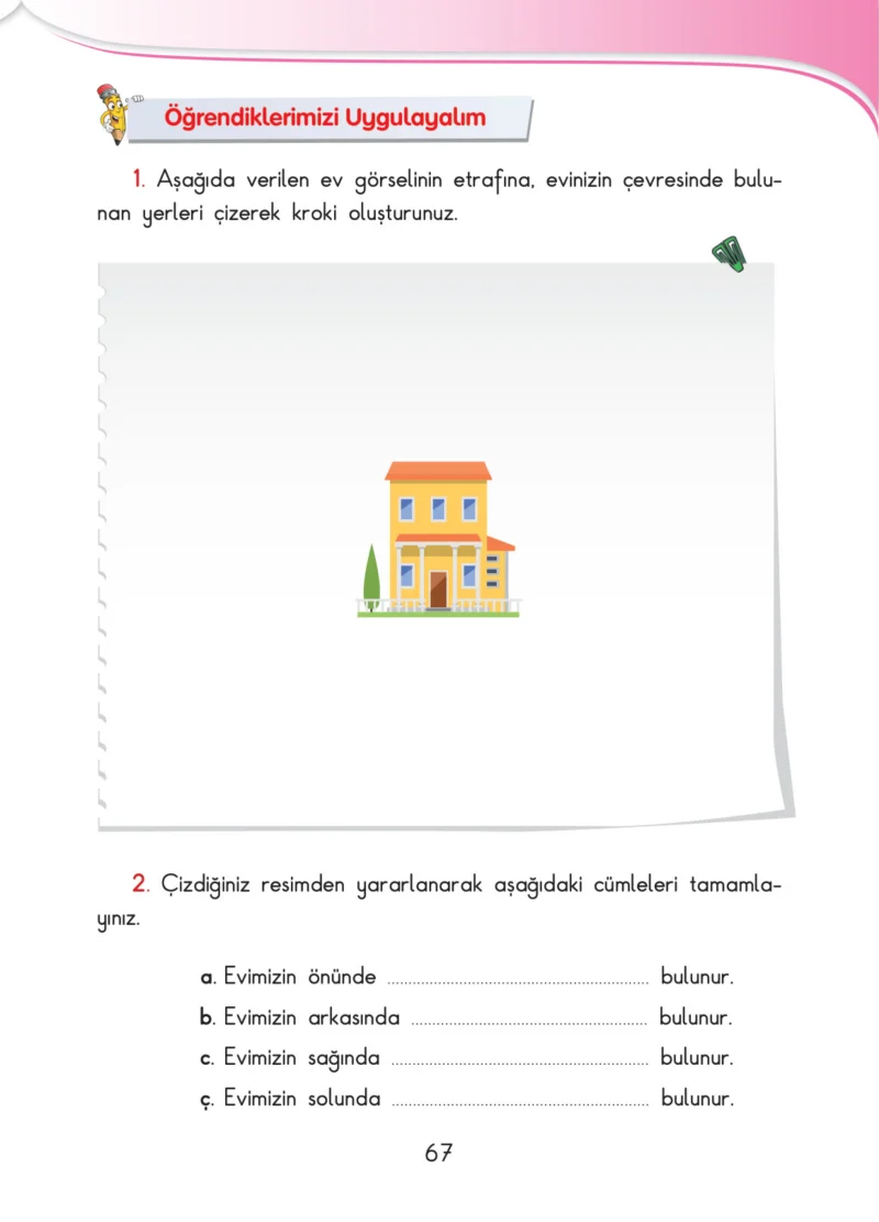 3. Sınıf Hayat Bilgisi Ders Kitabı Cevapları SDR İpekyolu Yayınları Sayfa 67