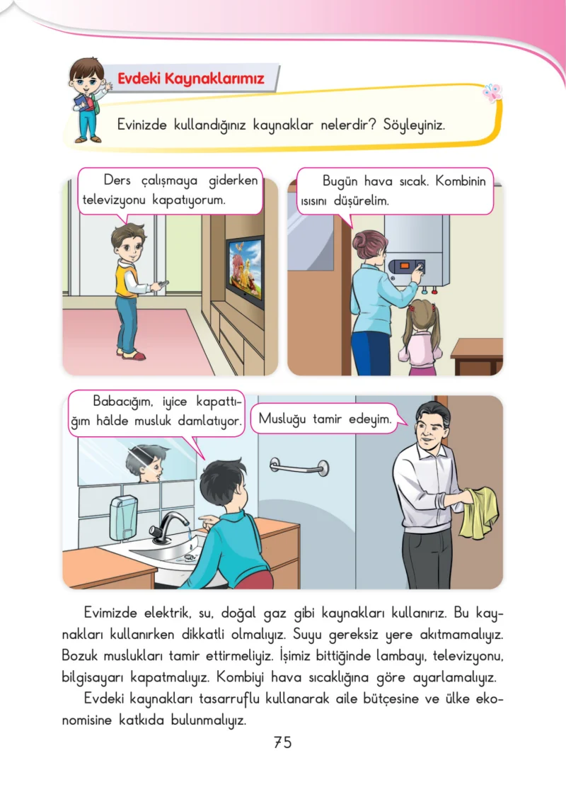 3. Sınıf Hayat Bilgisi Ders Kitabı Cevapları SDR İpekyolu Yayınları Sayfa 75