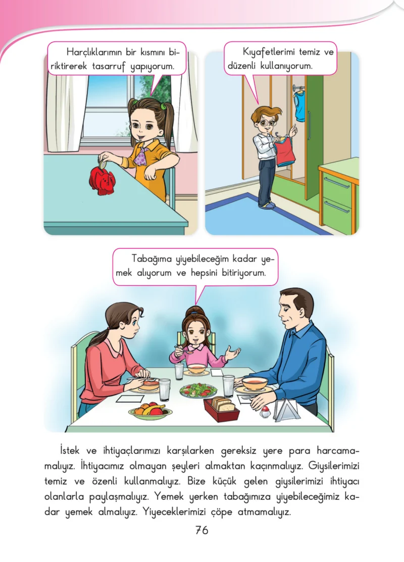 3. Sınıf Hayat Bilgisi Ders Kitabı Cevapları SDR İpekyolu Yayınları Sayfa 76