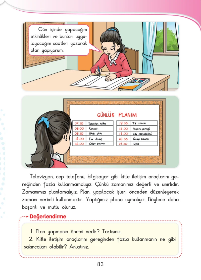3. Sınıf Hayat Bilgisi Ders Kitabı Cevapları SDR İpekyolu Yayınları Sayfa 83
