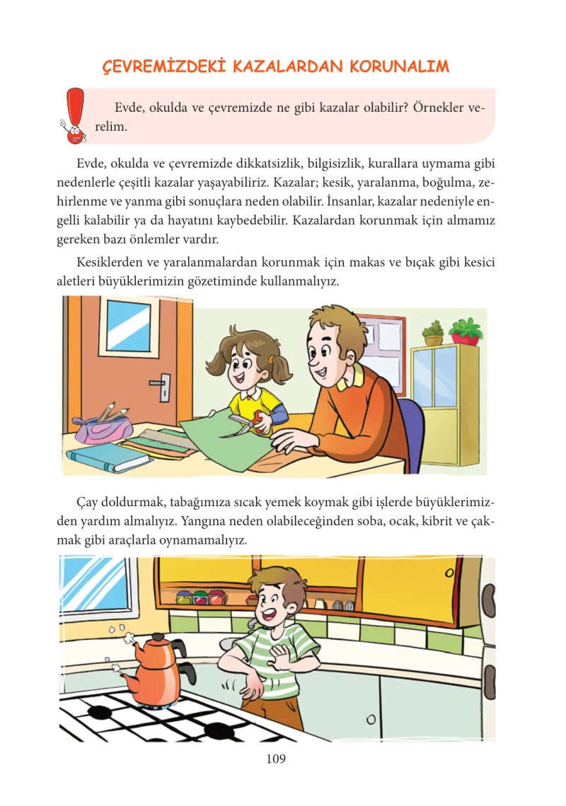 3. Sınıf Hayat Bilgisi Ders Kitabı Cevapları Tuna Yayınları Sayfa 109