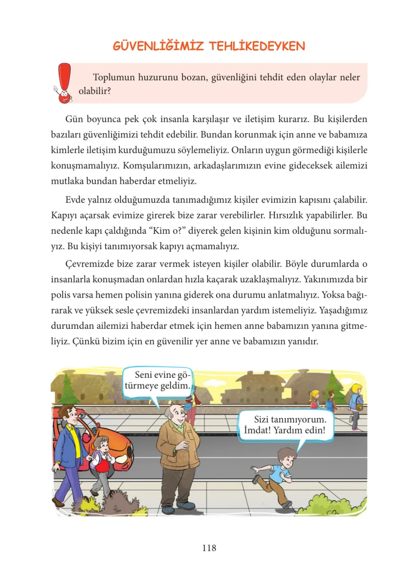 3. Sınıf Hayat Bilgisi Ders Kitabı Cevapları Tuna Yayınları Sayfa 118