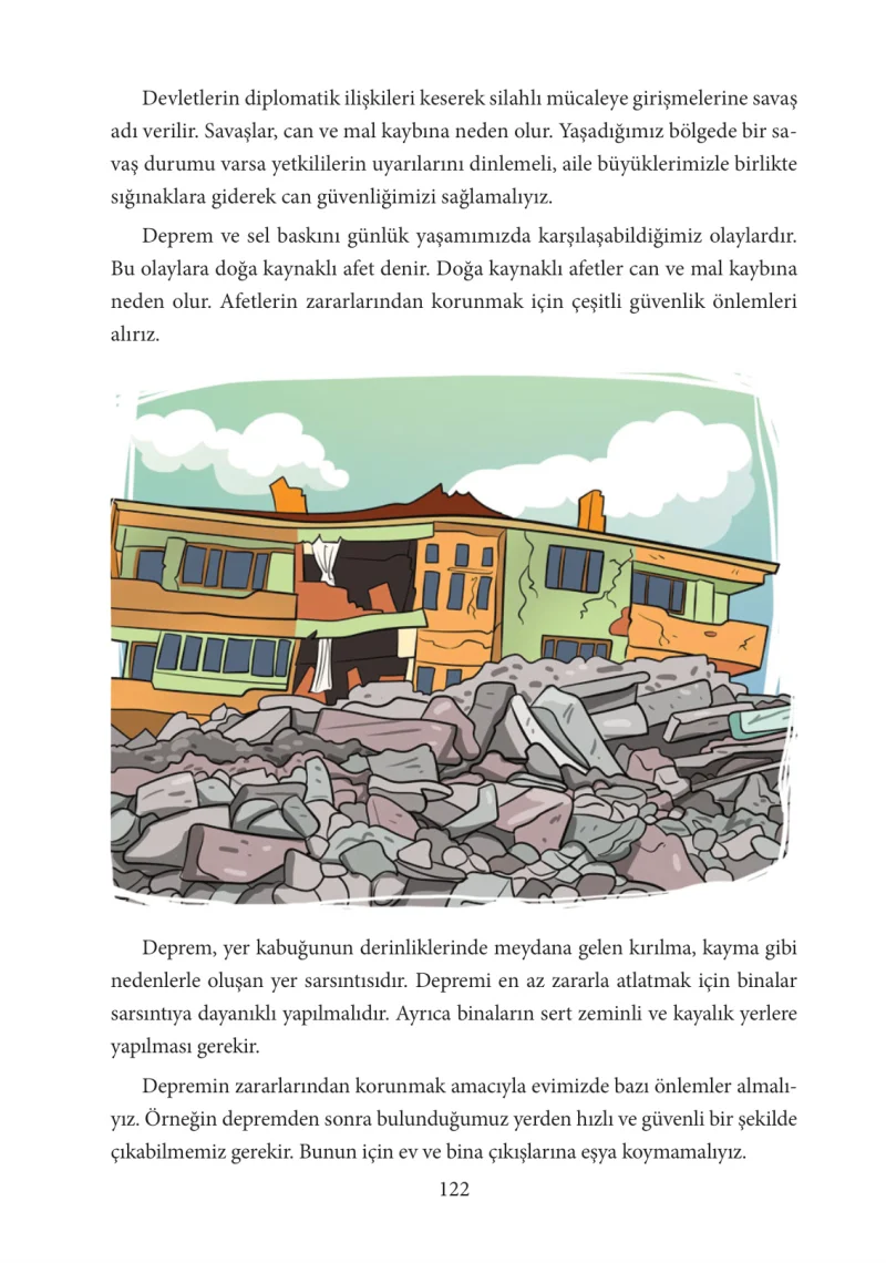3. Sınıf Hayat Bilgisi Ders Kitabı Cevapları Tuna Yayınları Sayfa 122
