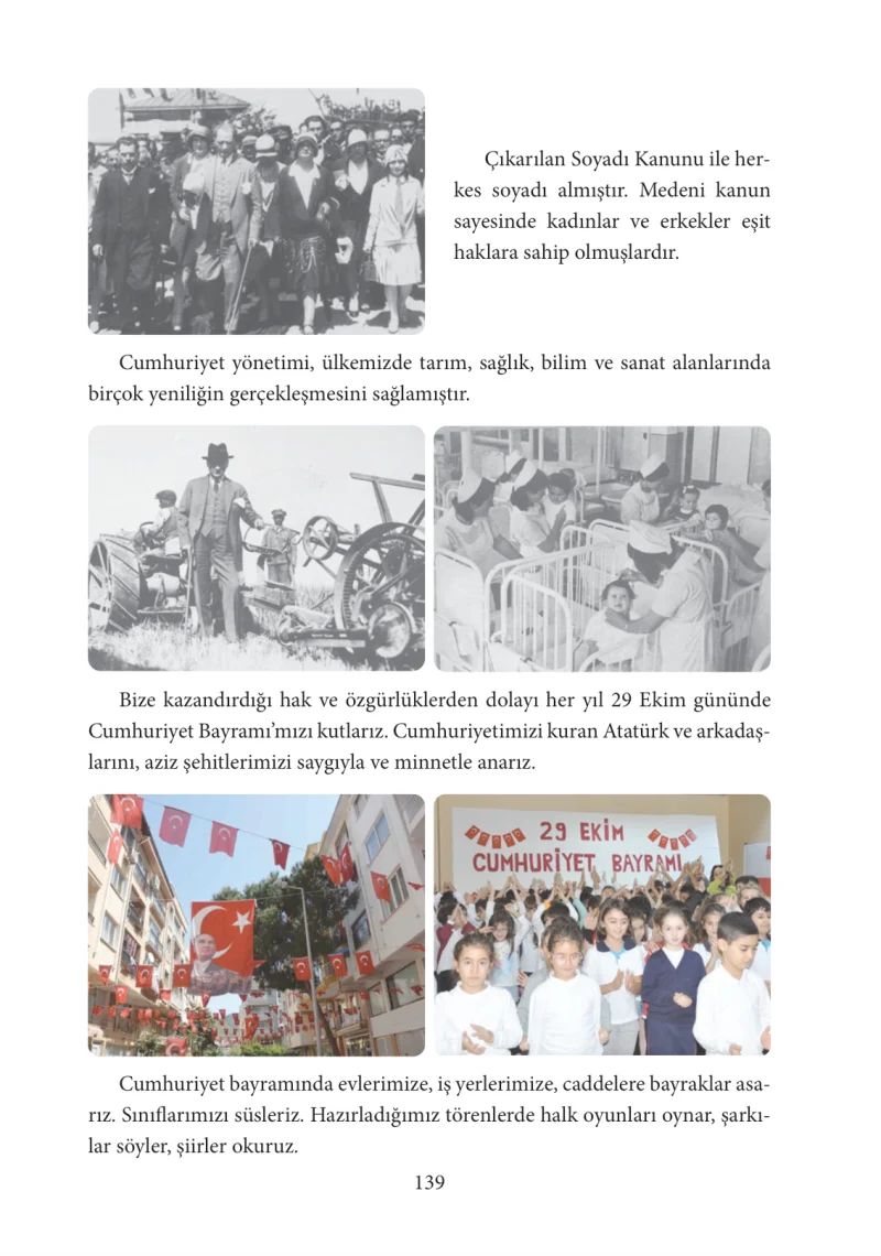 3. Sınıf Hayat Bilgisi Ders Kitabı Cevapları Tuna Yayınları Sayfa 139