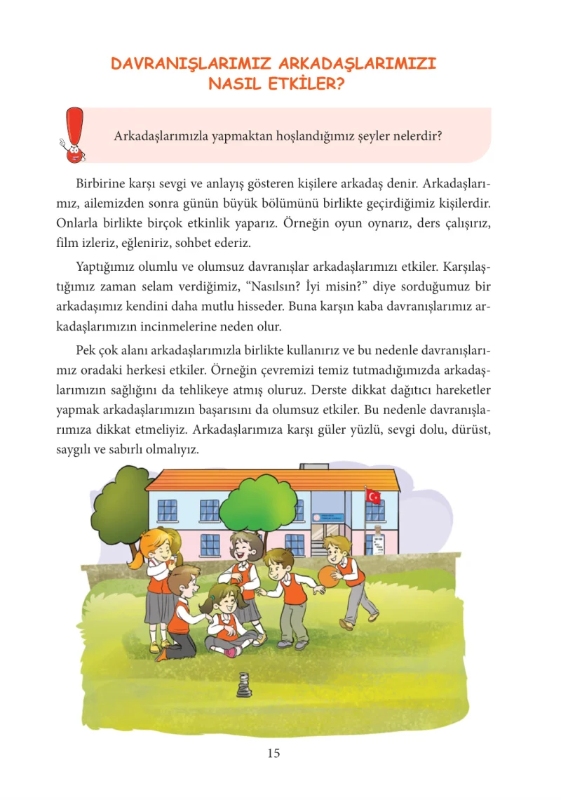 3. Sınıf Hayat Bilgisi Ders Kitabı Cevapları Tuna Yayınları Sayfa 15