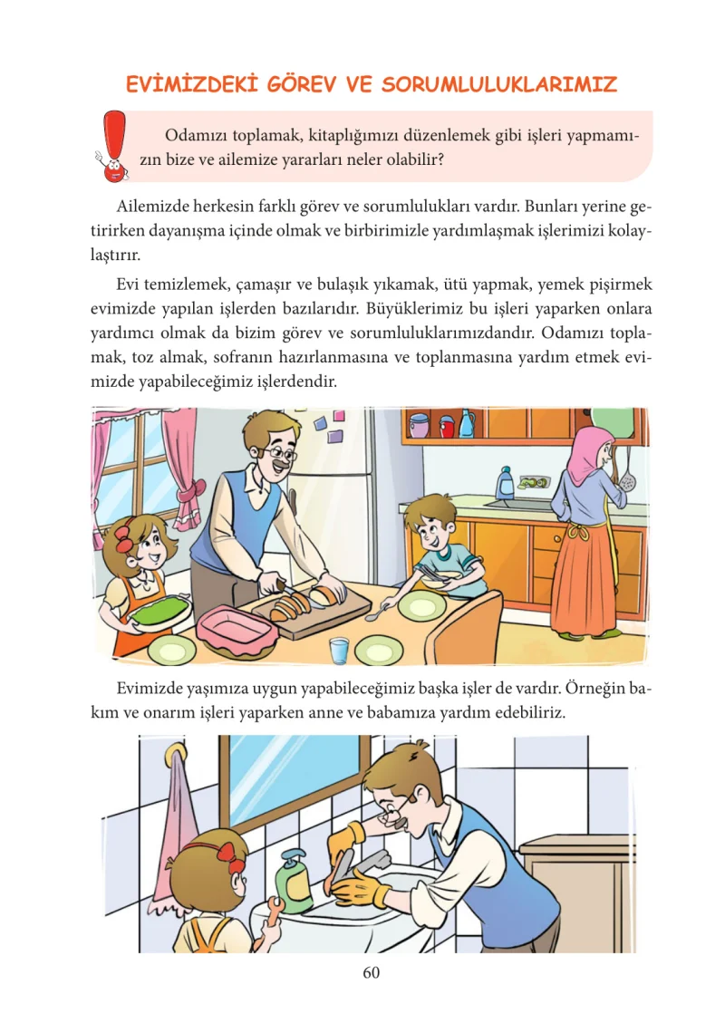 3. Sınıf Hayat Bilgisi Ders Kitabı Cevapları Tuna Yayınları Sayfa 60