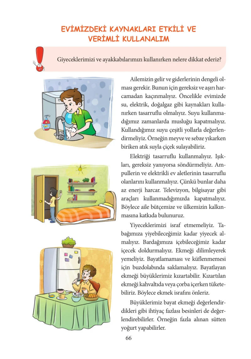 3. Sınıf Hayat Bilgisi Ders Kitabı Cevapları Tuna Yayınları Sayfa 66