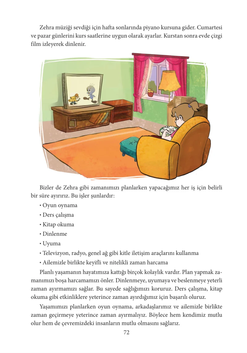 3. Sınıf Hayat Bilgisi Ders Kitabı Cevapları Tuna Yayınları Sayfa 72