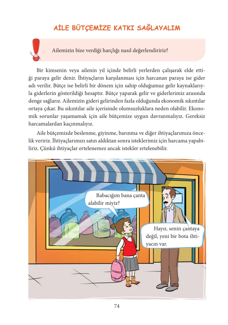 3. Sınıf Hayat Bilgisi Ders Kitabı Cevapları Tuna Yayınları Sayfa 74