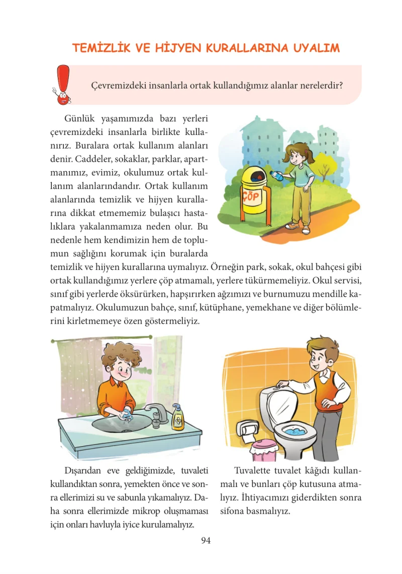3. Sınıf Hayat Bilgisi Ders Kitabı Cevapları Tuna Yayınları Sayfa 94