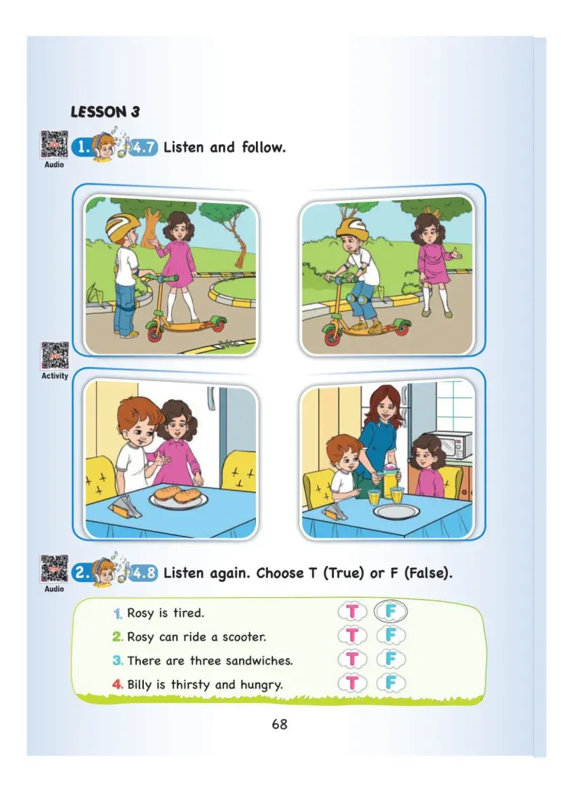 3. Sınıf İngilizce Ders Kitabı Cevapları SDR Dİkey Yayınları Sayfa 68