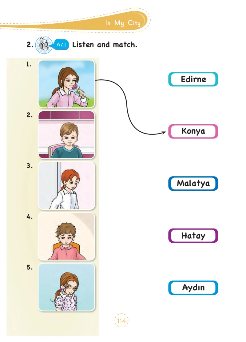 3. Sınıf İngilizce Ders Kitabı Cevapları Tutku Yayınları Sayfa 114