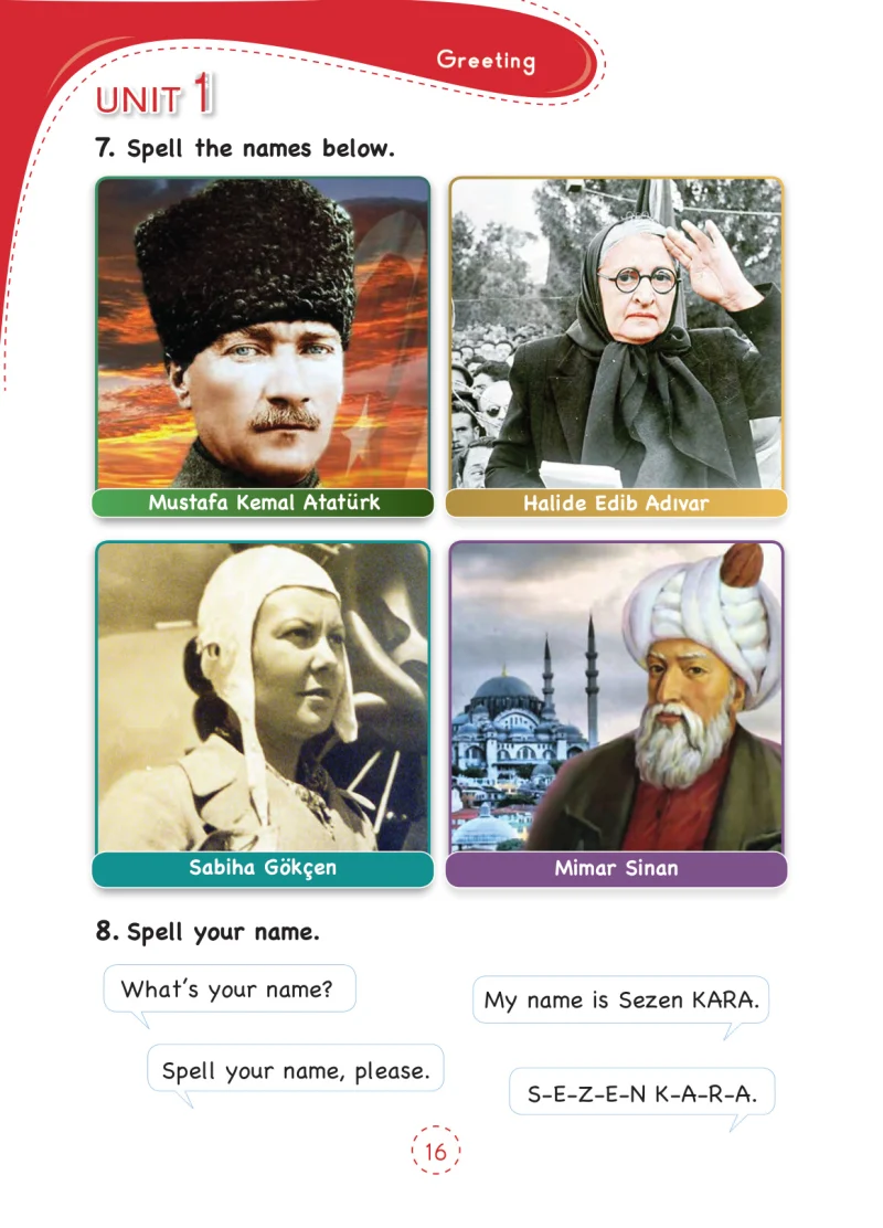 3. Sınıf İngilizce Ders Kitabı Cevapları Tutku Yayınları Sayfa 16