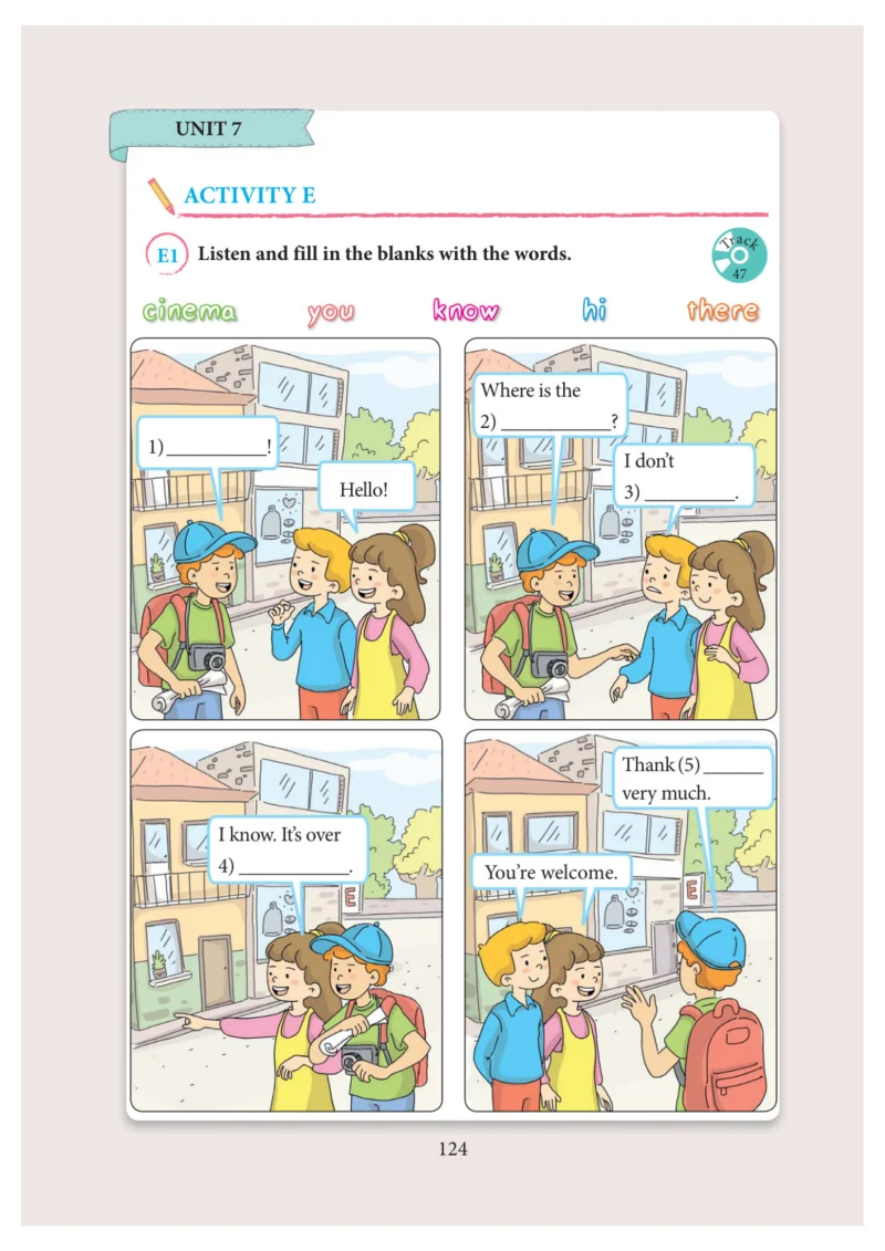 3. Sınıf İngilizce Ders Kitabı Cevapları Yıldırım Yayınları Sayfa 124