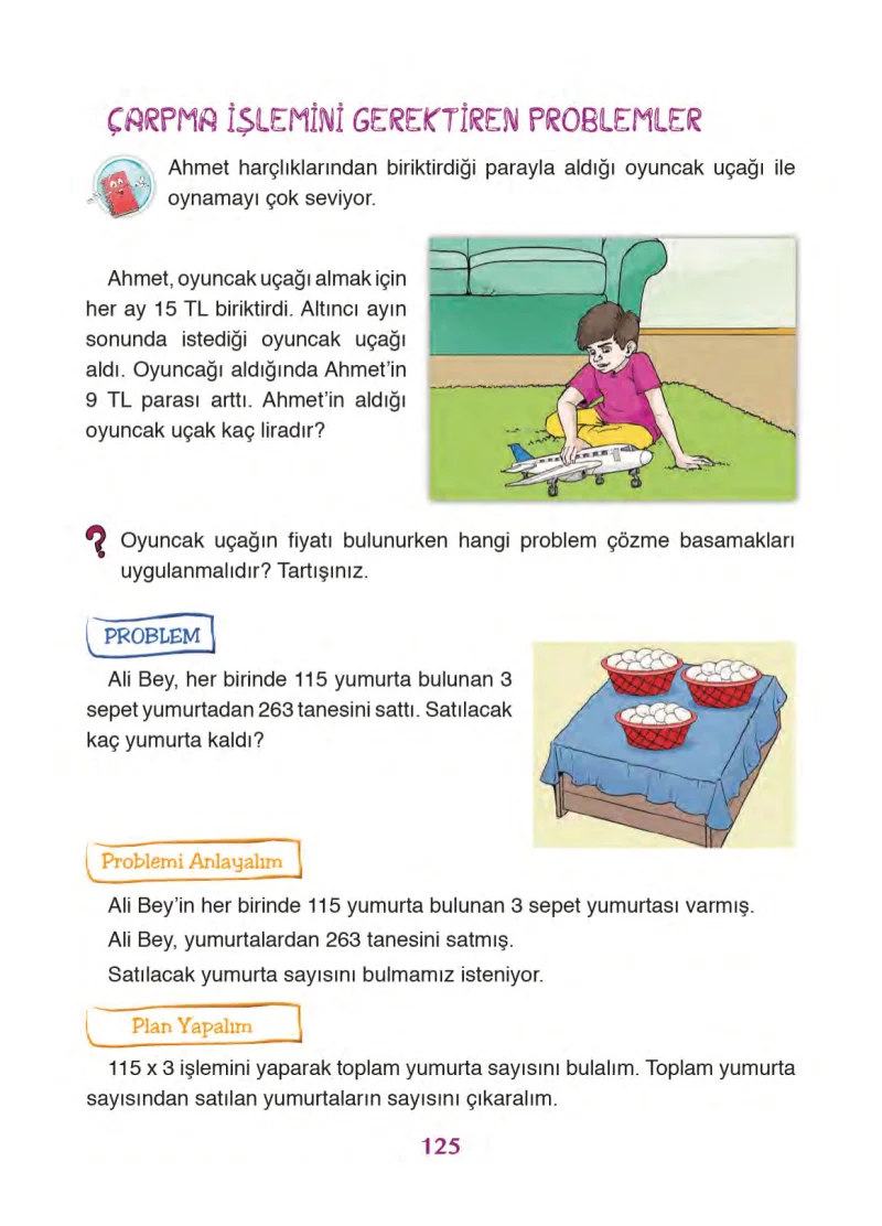 3. Sınıf Matematik Ders Kitabı Cevapları Ada Yayınları Sayfa 125