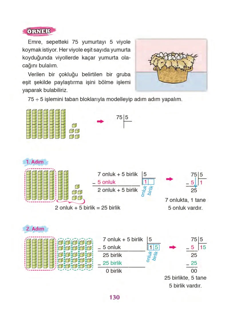 3. Sınıf Matematik Ders Kitabı Cevapları Ada Yayınları Sayfa 130