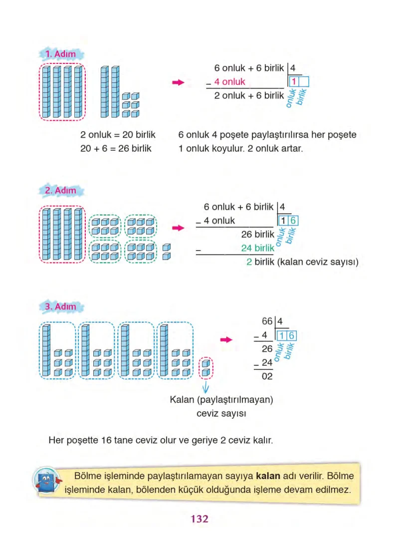 3. Sınıf Matematik Ders Kitabı Cevapları Ada Yayınları Sayfa 132