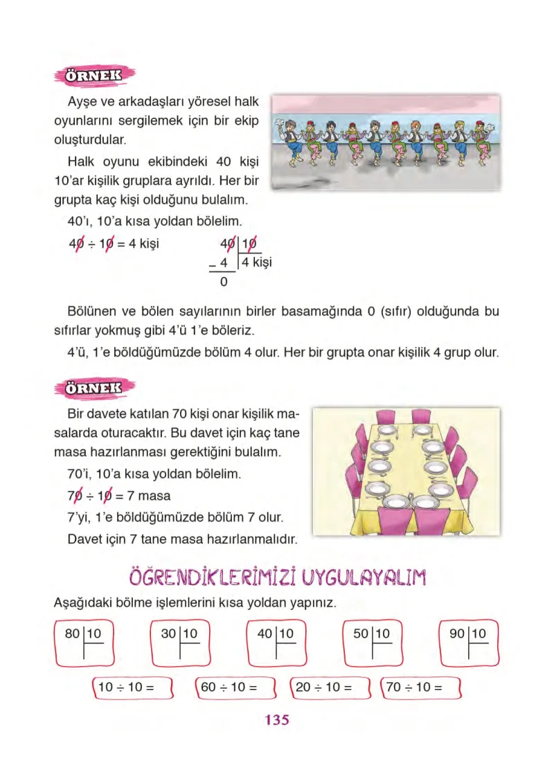 3. Sınıf Matematik Ders Kitabı Cevapları Ada Yayınları Sayfa 135