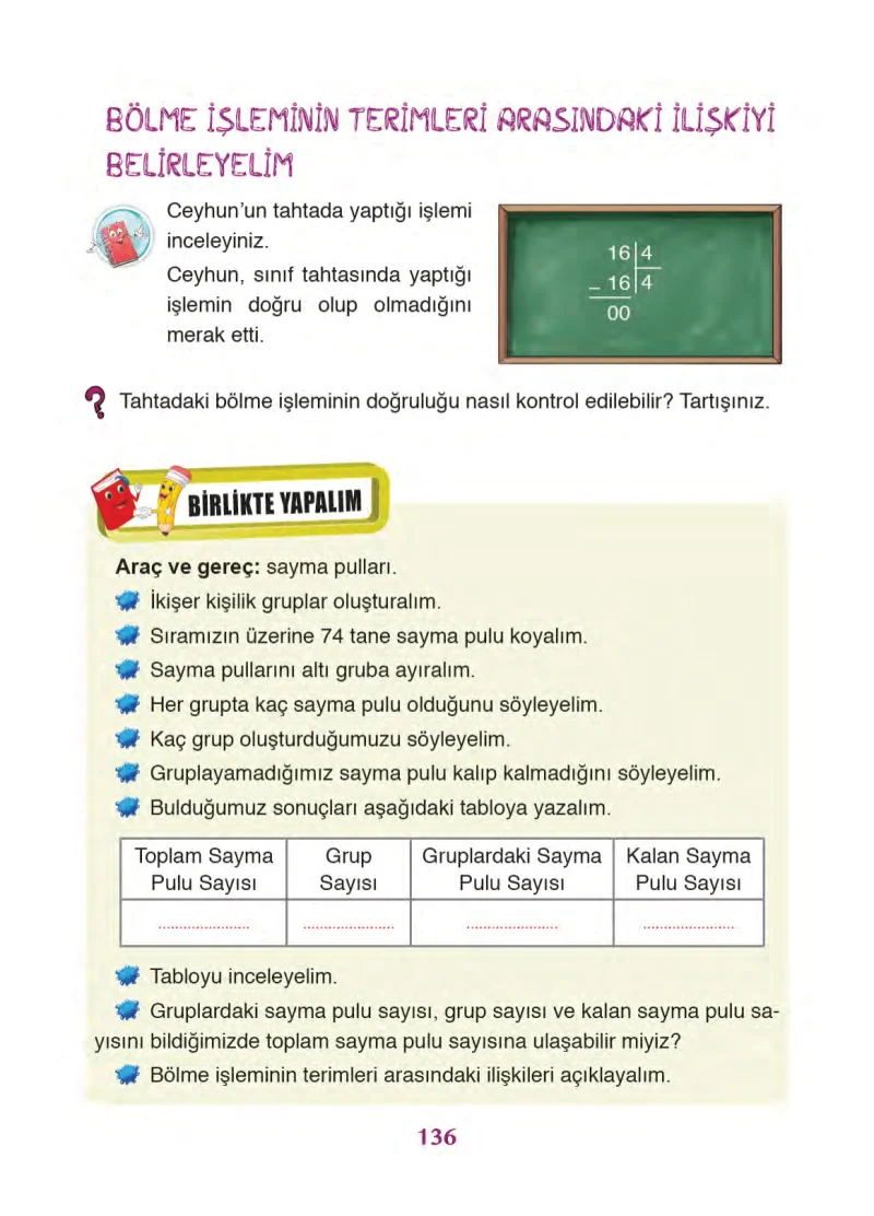 3. Sınıf Matematik Ders Kitabı Cevapları Ada Yayınları Sayfa 136