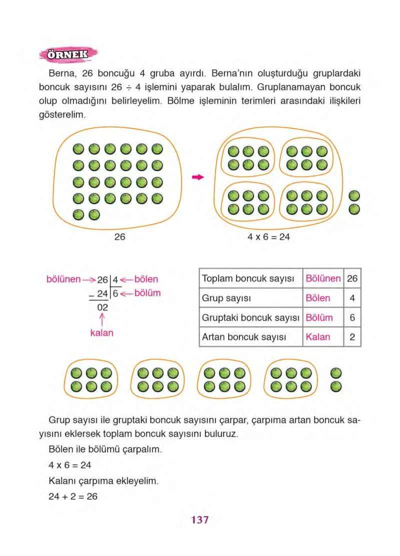 3. Sınıf Matematik Ders Kitabı Cevapları Ada Yayınları Sayfa 137