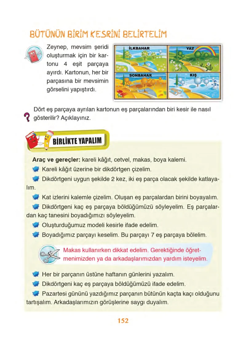 3. Sınıf Matematik Ders Kitabı Cevapları Ada Yayınları Sayfa 152