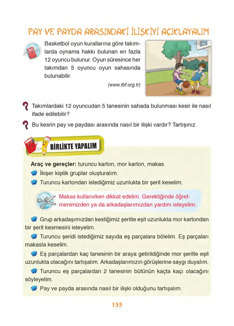 3. Sınıf Matematik Ders Kitabı Cevapları Ada Yayınları Sayfa 155