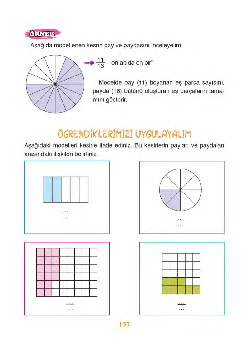 3. Sınıf Matematik Ders Kitabı Cevapları Ada Yayınları Sayfa 157