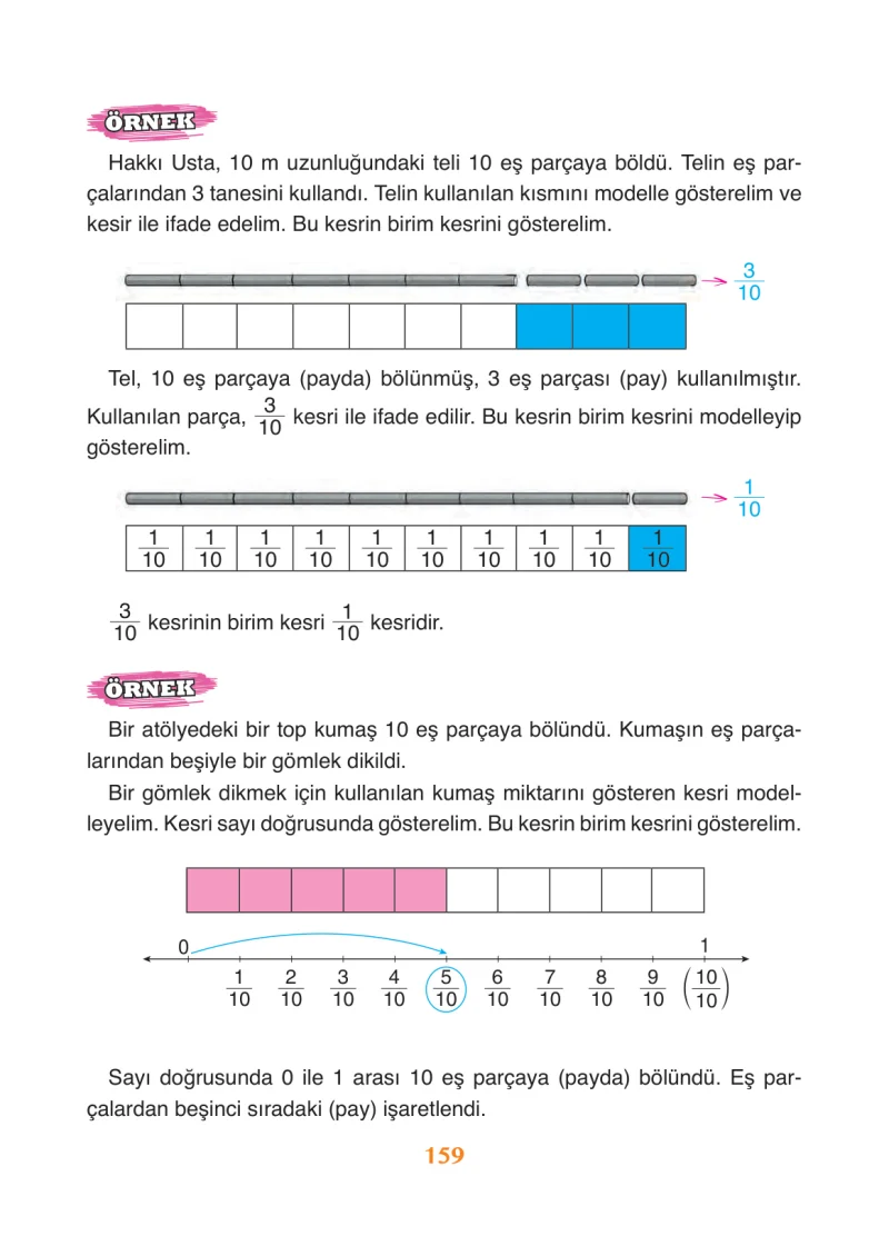 3. Sınıf Matematik Ders Kitabı Cevapları Ada Yayınları Sayfa 159