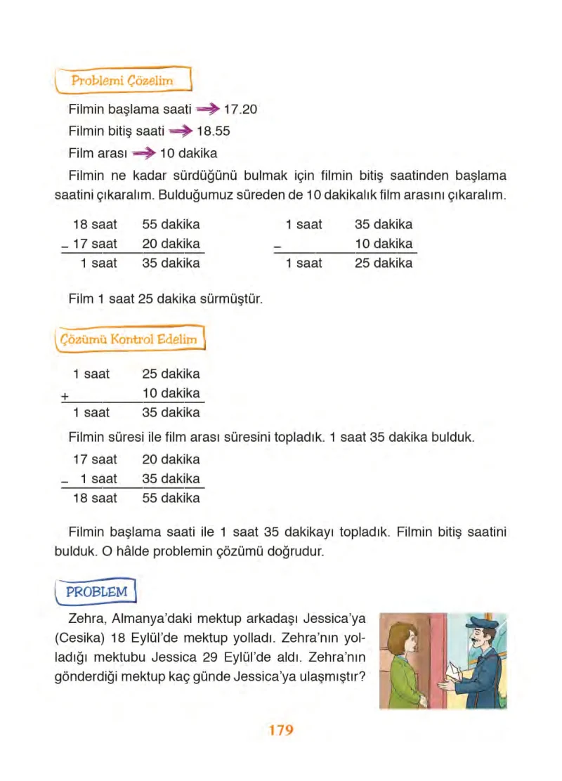 3. Sınıf Matematik Ders Kitabı Cevapları Ada Yayınları Sayfa 179