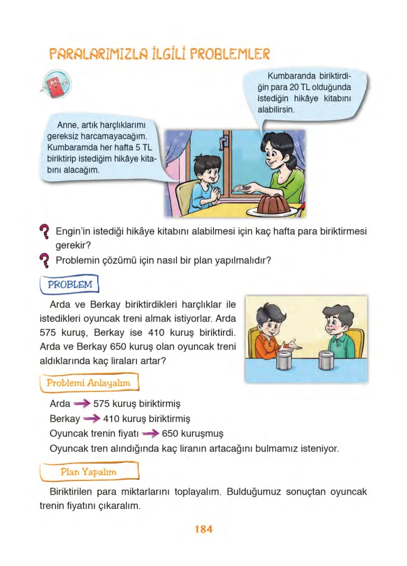 3. Sınıf Matematik Ders Kitabı Cevapları Ada Yayınları Sayfa 184