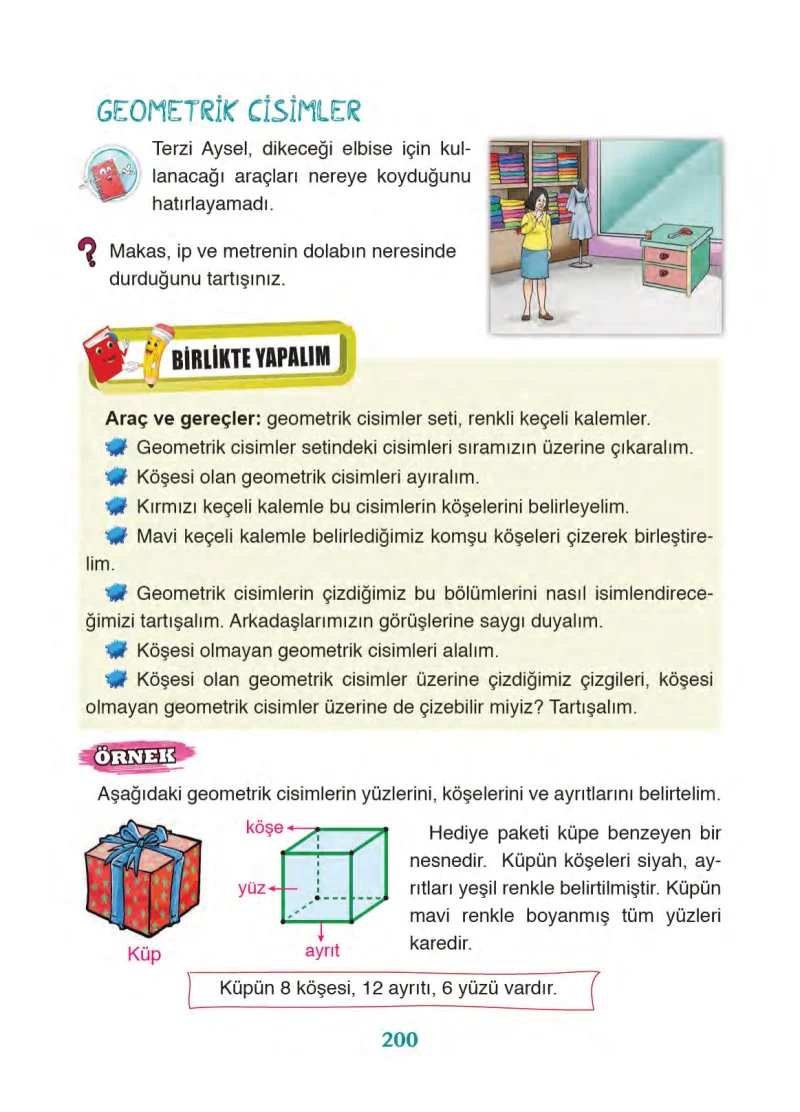 3. Sınıf Matematik Ders Kitabı Cevapları Ada Yayınları Sayfa 200