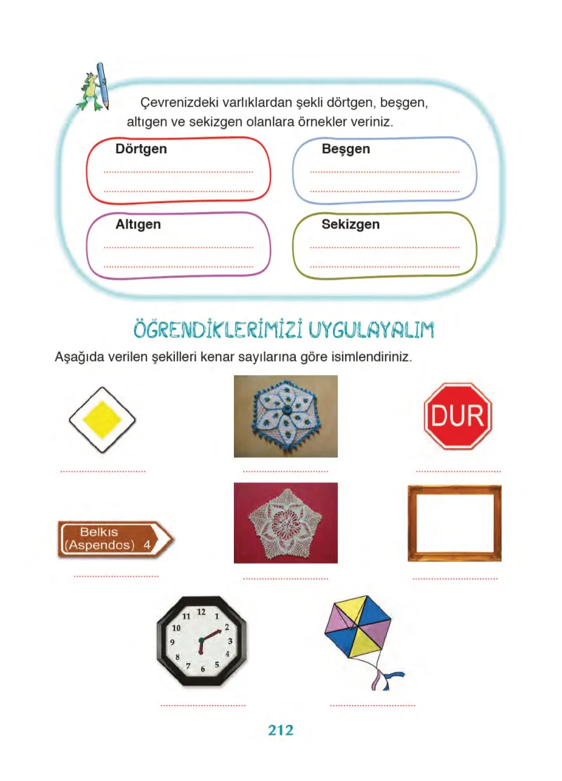 3. Sınıf Matematik Ders Kitabı Cevapları Ada Yayınları Sayfa 212