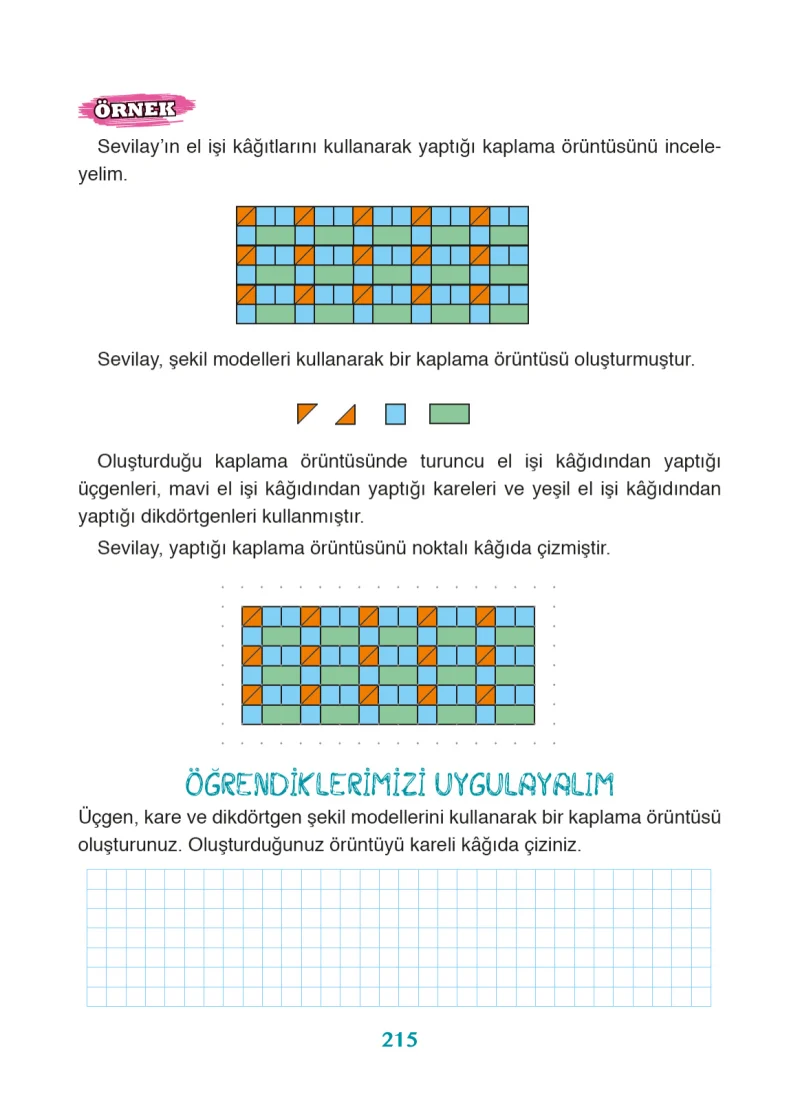 3. Sınıf Matematik Ders Kitabı Cevapları Ada Yayınları Sayfa 215
