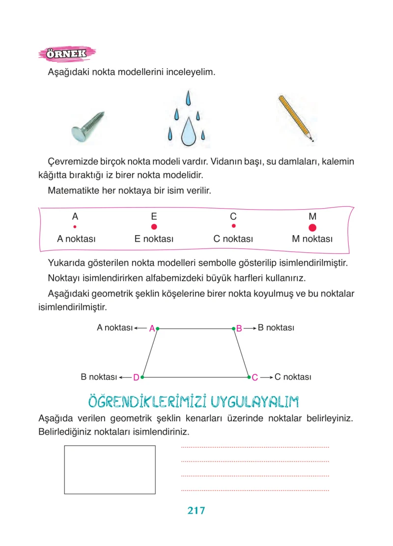 3. Sınıf Matematik Ders Kitabı Cevapları Ada Yayınları Sayfa 217