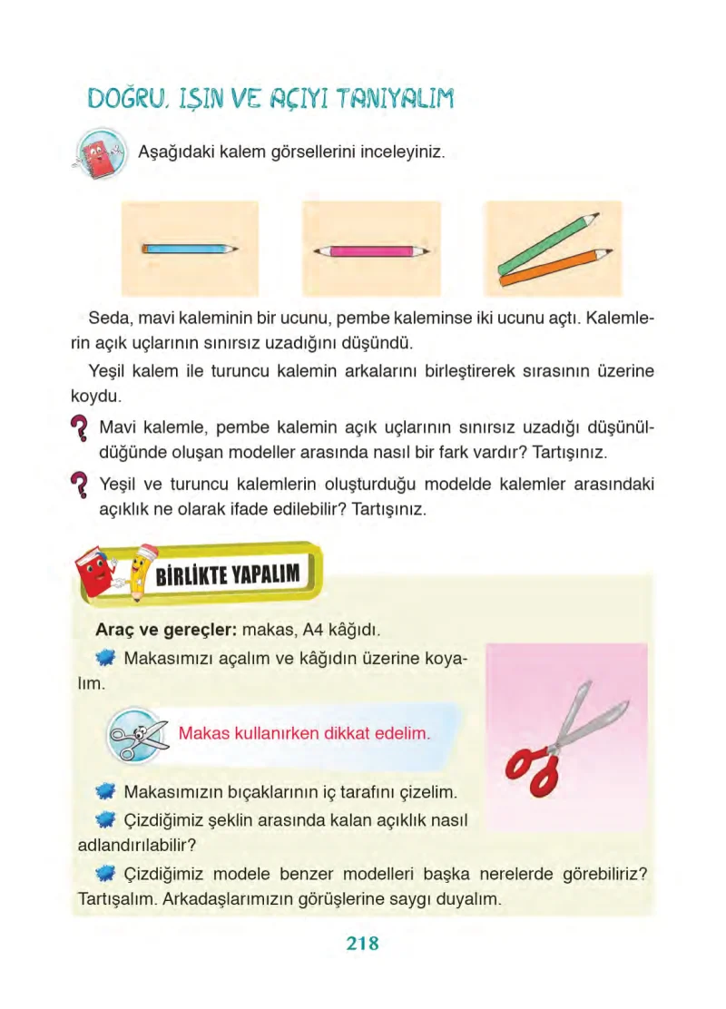 3. Sınıf Matematik Ders Kitabı Cevapları Ada Yayınları Sayfa 218