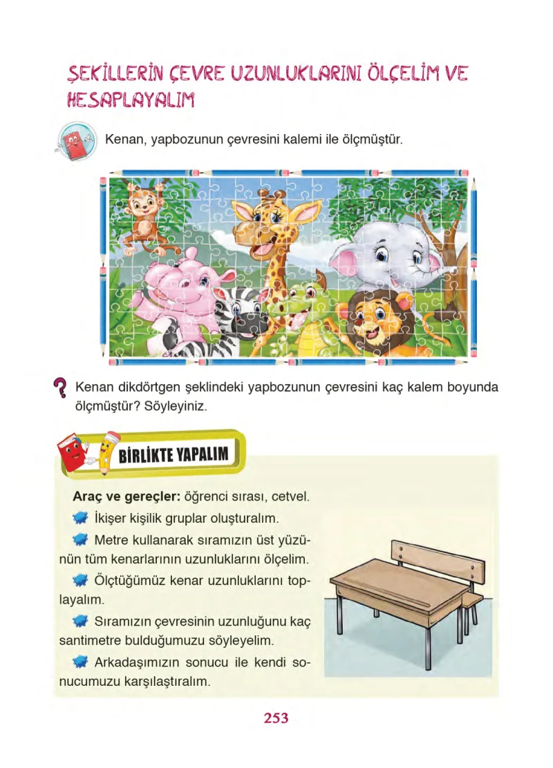 3. Sınıf Matematik Ders Kitabı Cevapları Ada Yayınları Sayfa 253