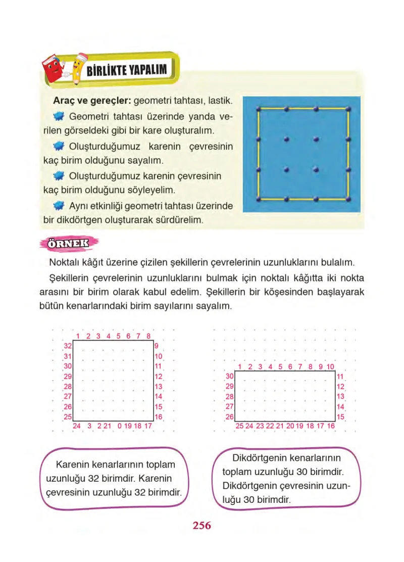 3. Sınıf Matematik Ders Kitabı Cevapları Ada Yayınları Sayfa 256
