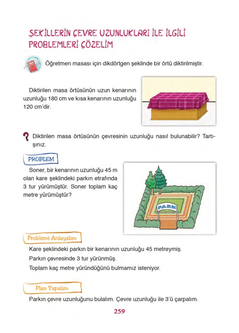 3. Sınıf Matematik Ders Kitabı Cevapları Ada Yayınları Sayfa 259
