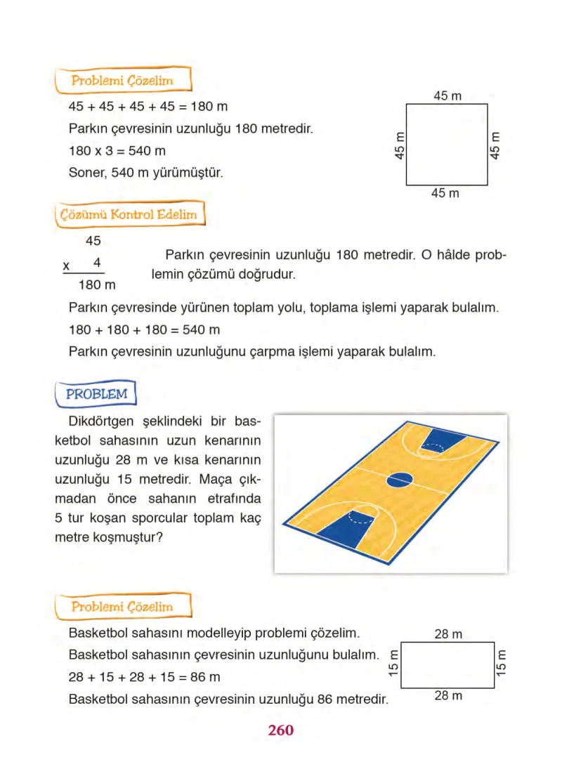 3. Sınıf Matematik Ders Kitabı Cevapları Ada Yayınları Sayfa 260