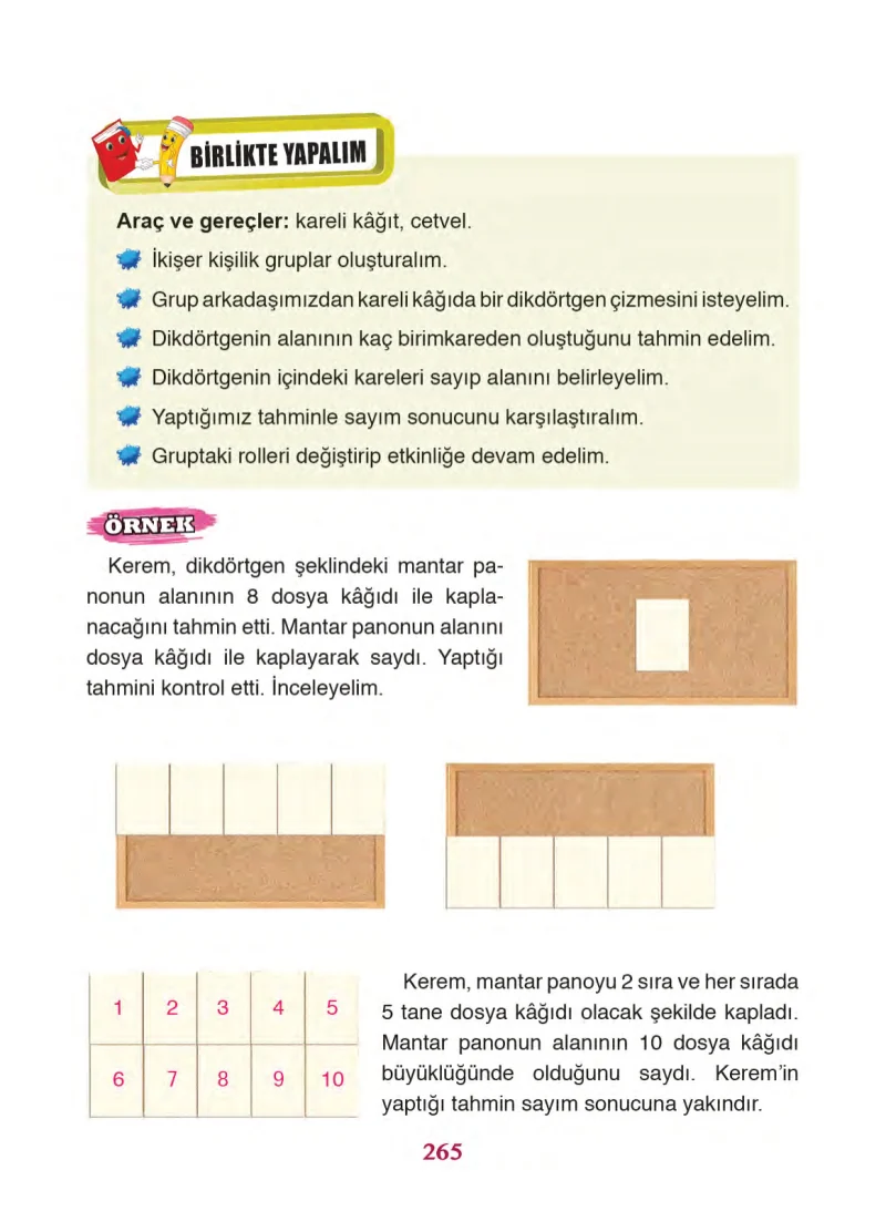3. Sınıf Matematik Ders Kitabı Cevapları Ada Yayınları Sayfa 265