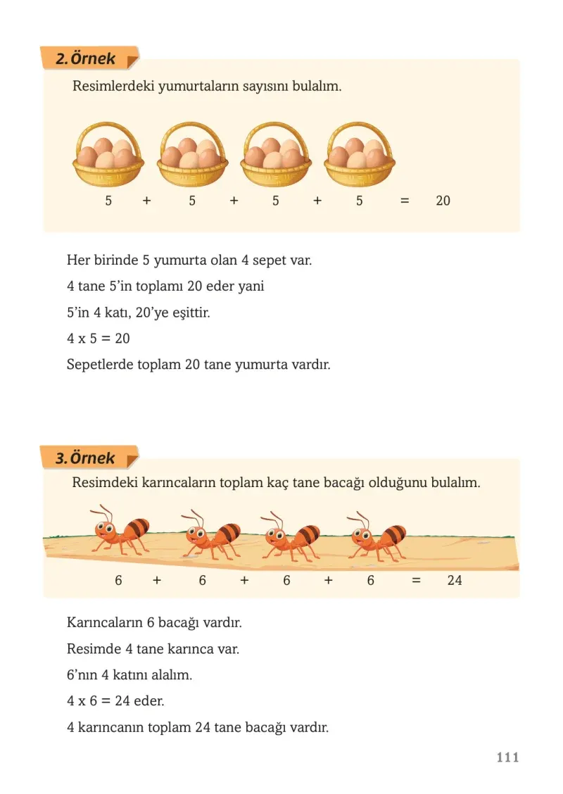 3. Sınıf Matematik Ders Kitabı Cevapları Ekoyay Yayınları Sayfa 111