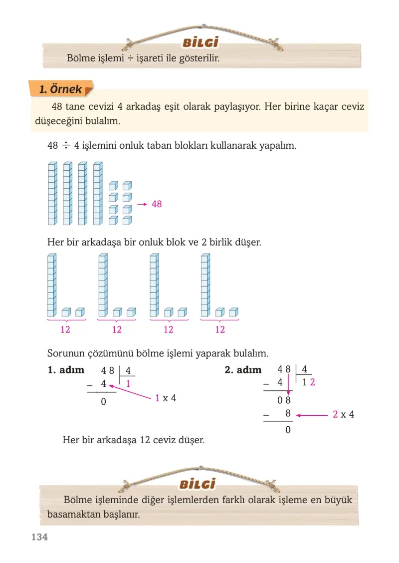 3. Sınıf Matematik Ders Kitabı Cevapları Ekoyay Yayınları Sayfa 134